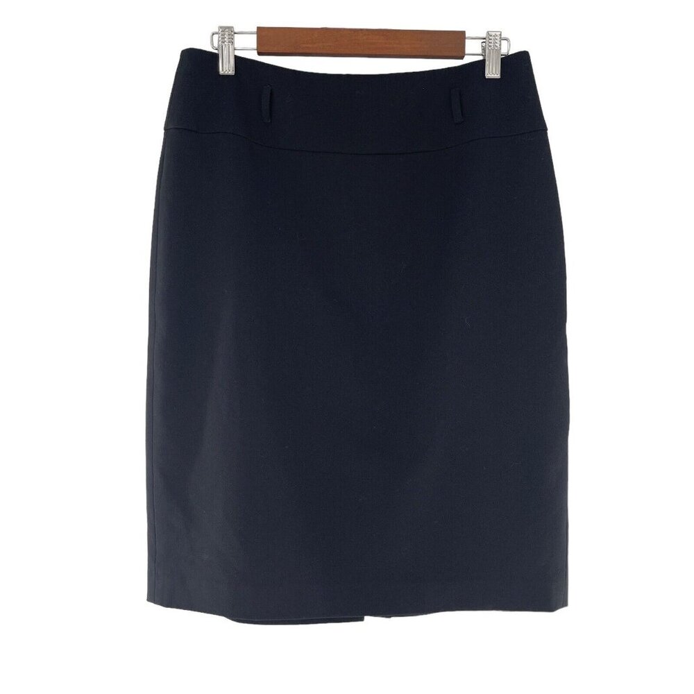 APT 9 Black Knee-Length Pencil‎ Skirt Womens Size 10 Back Zipper Closure Office